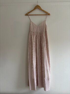 Jenni Kayne Cove Maxi Dress in Rust Stripe
